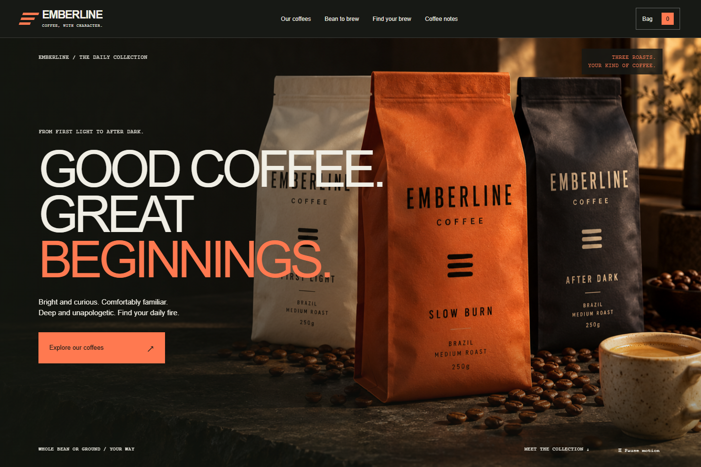 Historical first coffee pass before label correction